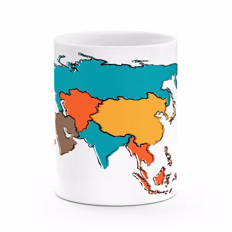 ماگ نادیراد طرح نقشه مدل اسیا