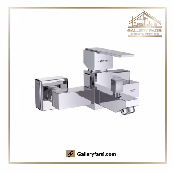 شیر حمام شودر مدل شارپ کروم