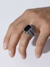 انگشتر نقره مردانه ترک کد 10767