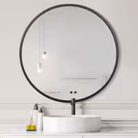 آینه مدل گرد فلزی طرح ظریف کد F-80