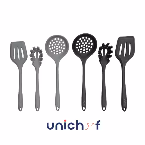 کفگیر و ملاقه تک تمام سیلیکون