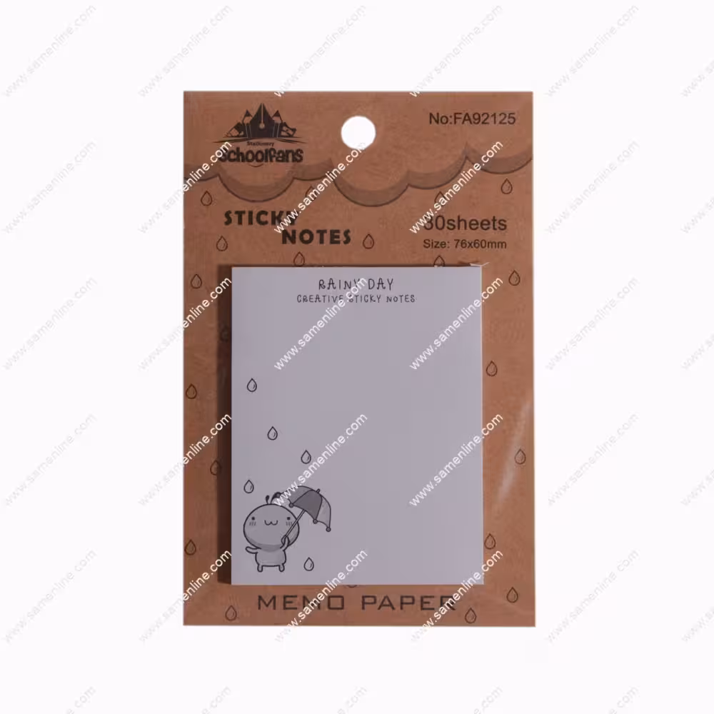 کاغذ یادداشت چسب دار ( استیک نوت ) اسکول فنس کد FA92125