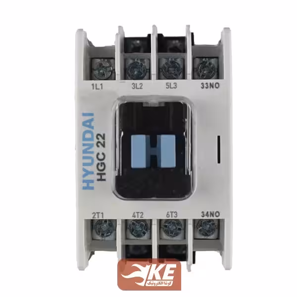 کنتاکتور 22 آمپر بوبین 220 ولت هیوندای مدل HGC22B