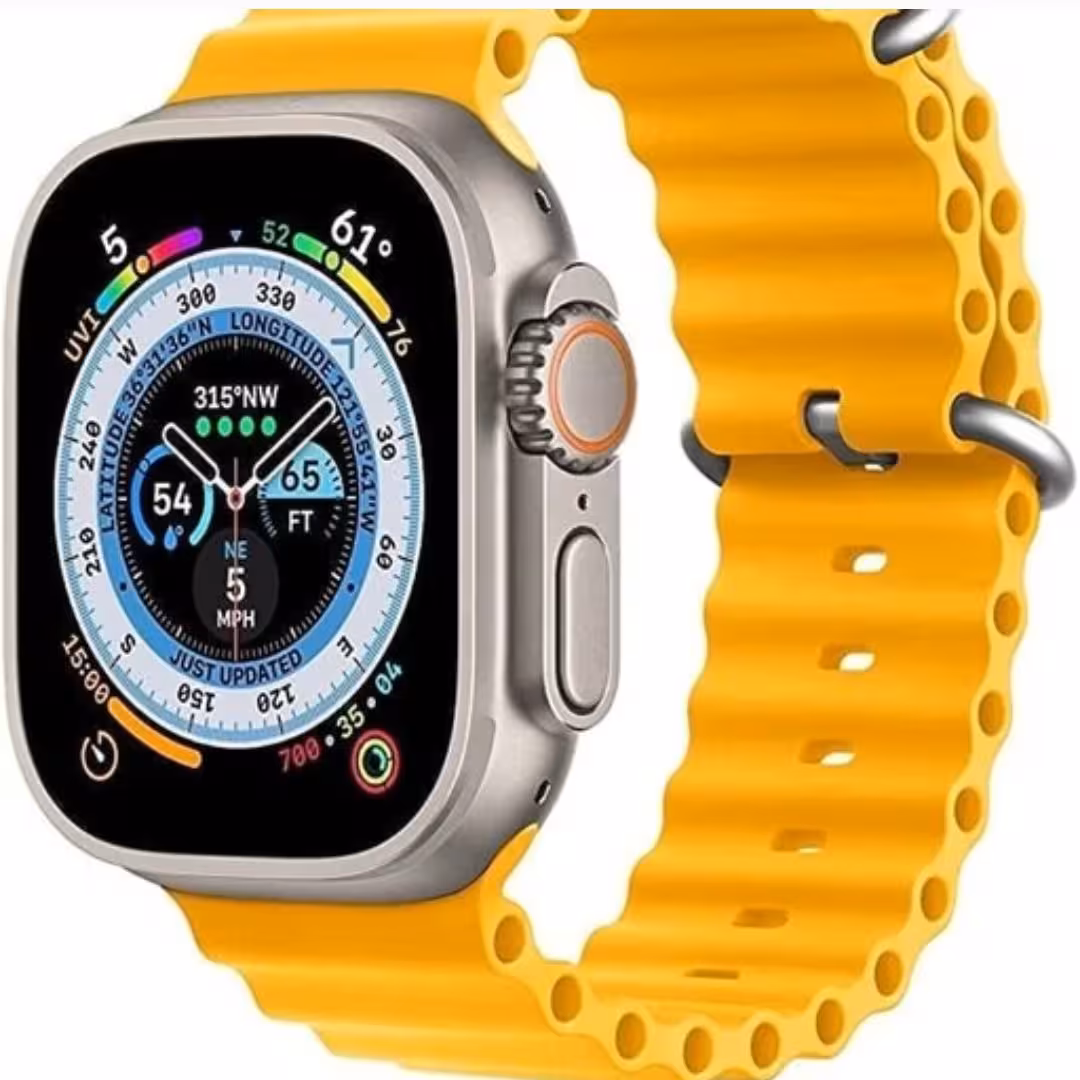 ساعت هوشمند مدل T500 Ultra رنگ زرد