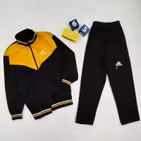 ست سویشرت و شلوار ورزشی بچه گانه آدیداس زرد کد 10431