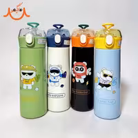 قمقمه فلاسک نی دار خرسی حجم 500 میلی لیتر