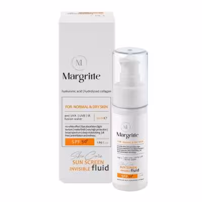 فلوئید ضد آفتاب ساده حجم 50 میلی لیتر SPF50  مارگریت پوست خشک