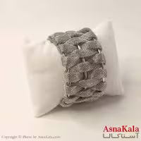بنگل مینیمال دخترانه استیل مدل بافت کد DSB181088W