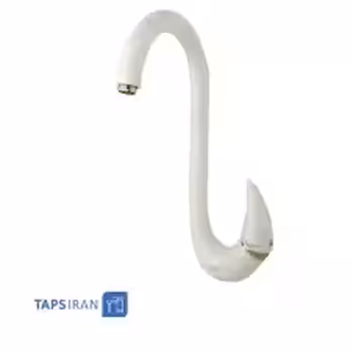 شیر سینک تکی راسان مدل هیپو سفید | خرید شیر سینک تکی راسان هیپو سفید
