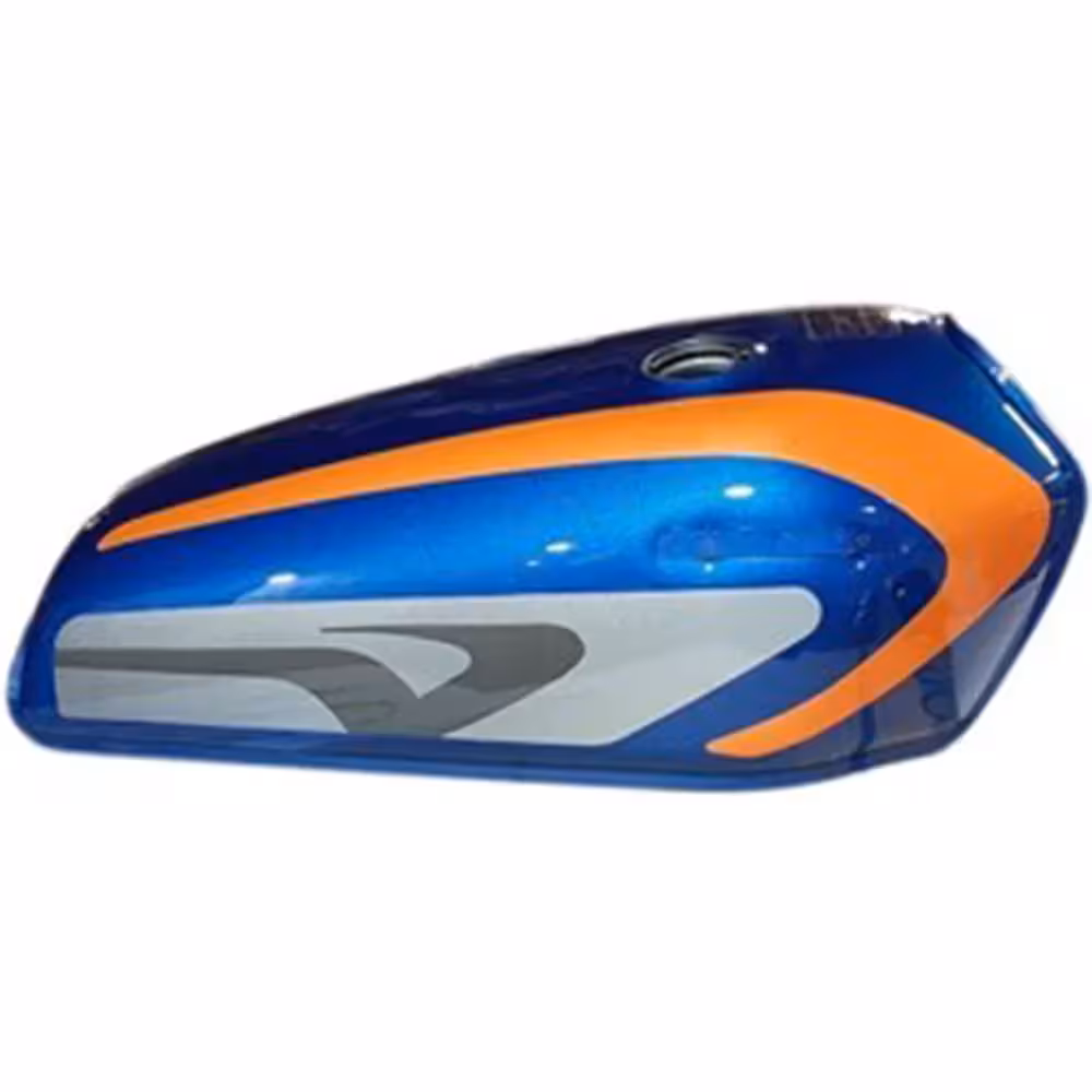 باک موتورسیکلت هندا ورق 8.8 رنگ آبی کاستوم پرتقالی