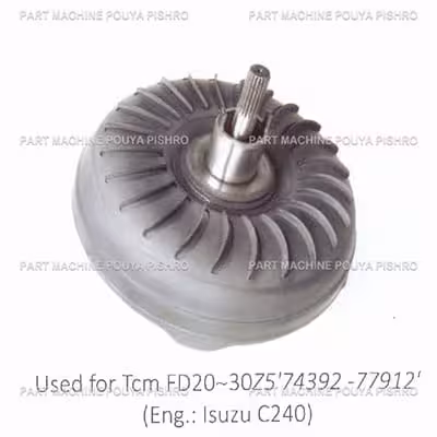 توربین لیفتراک تی سی ام مدل Tcm FD20~30Z5'74392 -77912' Eng: Isuzu C240