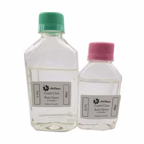 رزین اپوکسی فوق شفاف ایتالیایی  حجم 300 گرمی