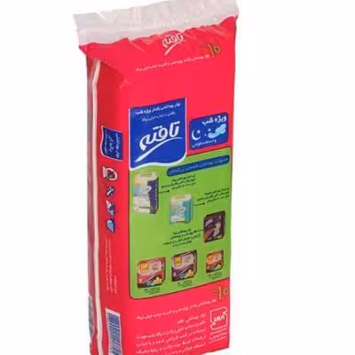 نوار بهداشتی رویه مشبک بزرگسالان تافته Tafteh بسته 10 عددی