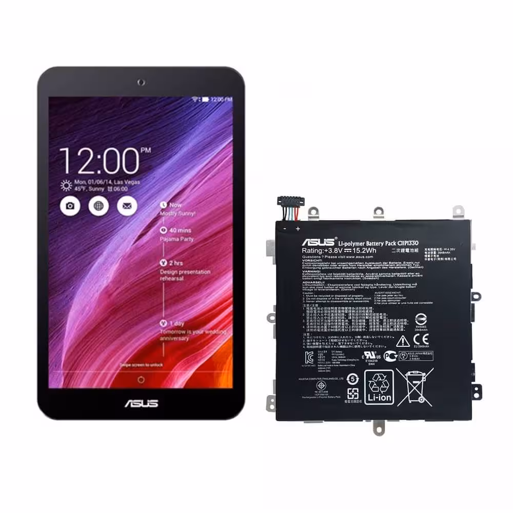 باتری تبلت ایسوس Asus Memo Pad 8 با کد فنی C11P1330