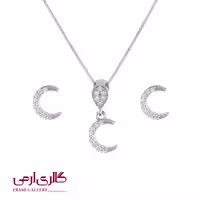 نیم ست نقره طرح ماه ES_8034