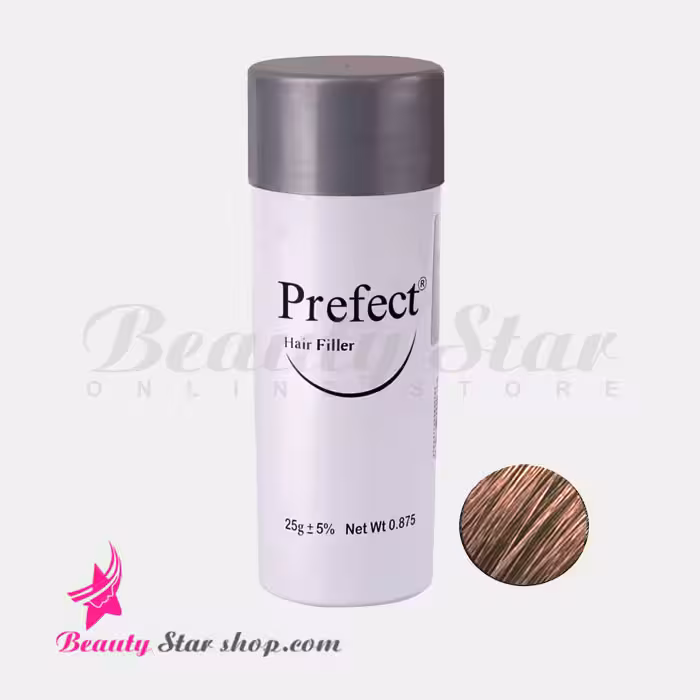 پودر پرپشت کننده موی سر پرفکت قهوه ای روشن کد 6 حجم 25 گرم