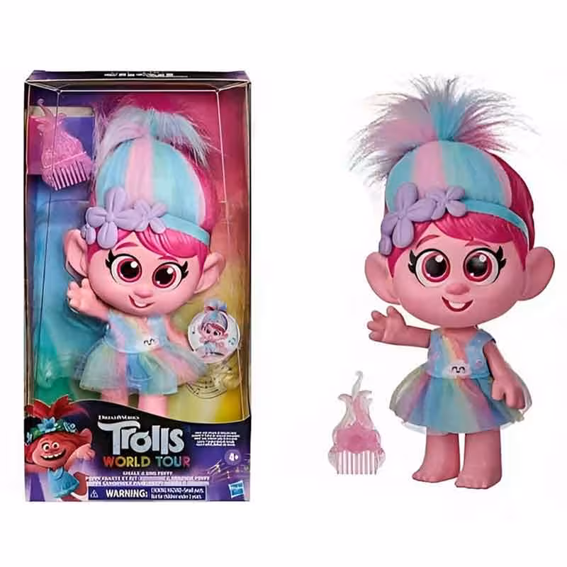 عروسک پاپی ترول مدل Trolls World Tour اورجینال برند هاسبرو کد 3632A