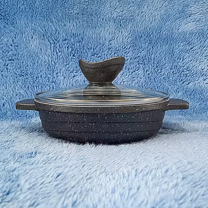 تابه 2 دسته گرانیتی سایز 18 پیلو PILAU خاکستری ارسال رایگان