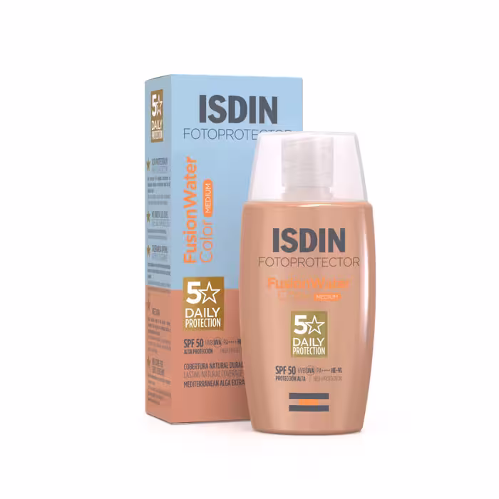 ضدآفتاب ایزدین فیوژن واتر مجیک رنگ مدیوم (Isdin Fotoprotector Fusion Water Magic SPF50)_ اورجینال