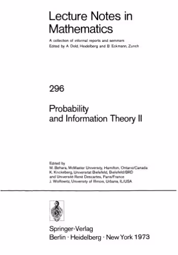 خرید و دانلود نسخه کامل کتاب Probability and Information Theory II