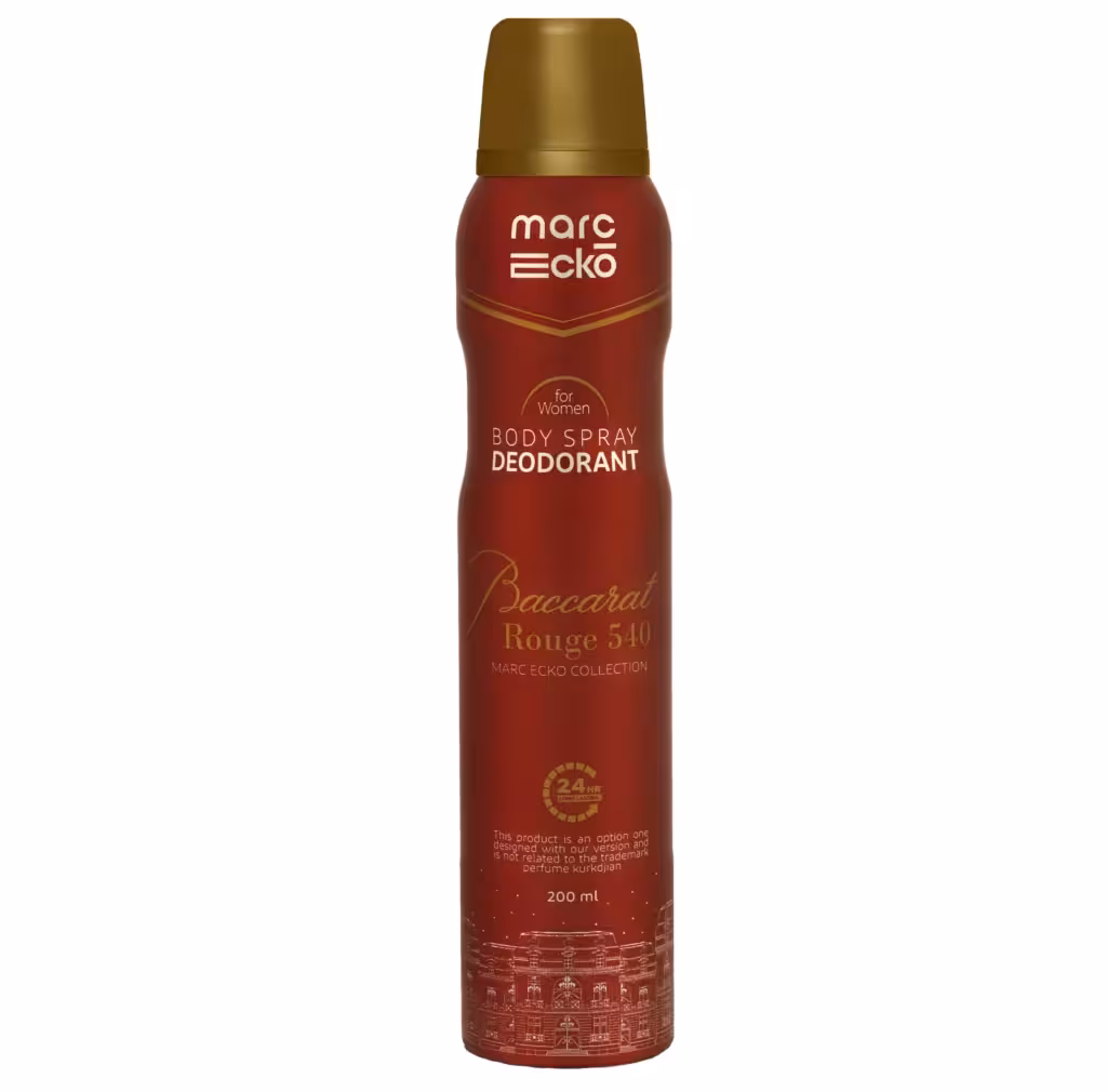 اسپری بدن زنانه مارک اکو Marc Ecko رایحه باکارات رژ Baccarat Rouge حجم 200 میل