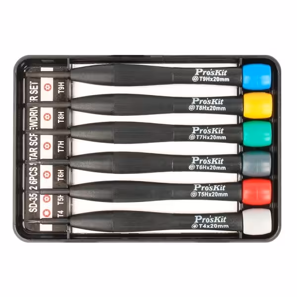 پیچ گوشتی پروسکیت مدل SD-3502 مجموعه 6 عددی