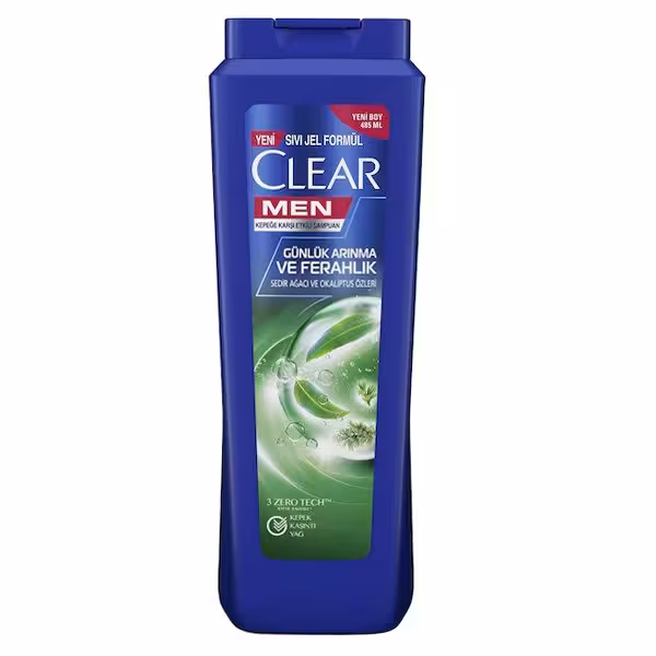مشخصات، خرید و قیمت شامپو ضد شوره مردانه کلیر حاوی عصاره اکالیپتوس و سدر 485 میل ⭐️ ویان مارکت