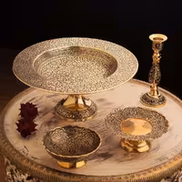 ست پذیرایی برنجی آنتیک کد 403