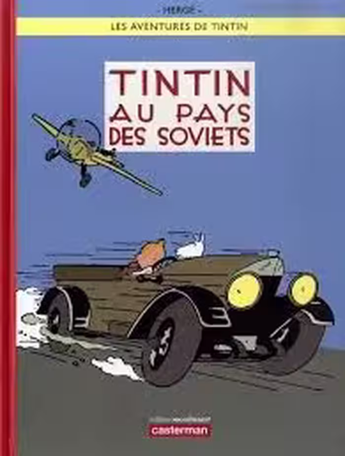 کتاب داستان فرانسوی تن تن در سرزمین شوروی Tintin au pays des Soviets