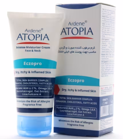 کرم مرطوب کننده صورت و گردن اکزو پرو آتوپیا 50g