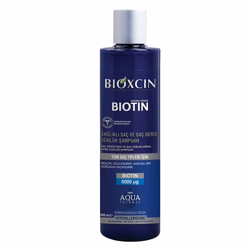 شامپو بدون سولفات بیوکسین BIOXCIN مدل بیوتین BIOTIN