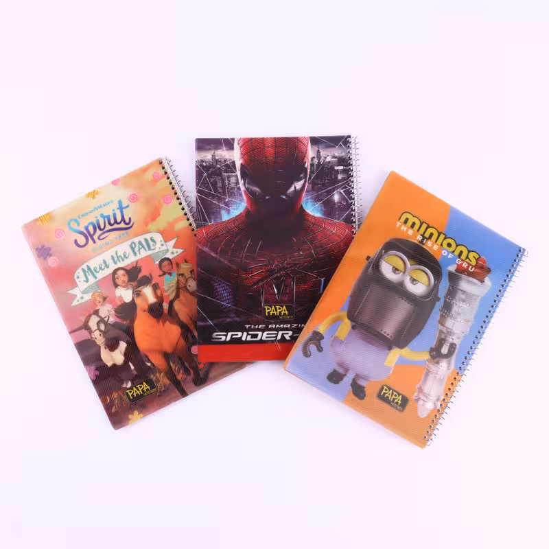 دفتر نقاشی سیمی 50 برگ طرح کارتونی پاپا