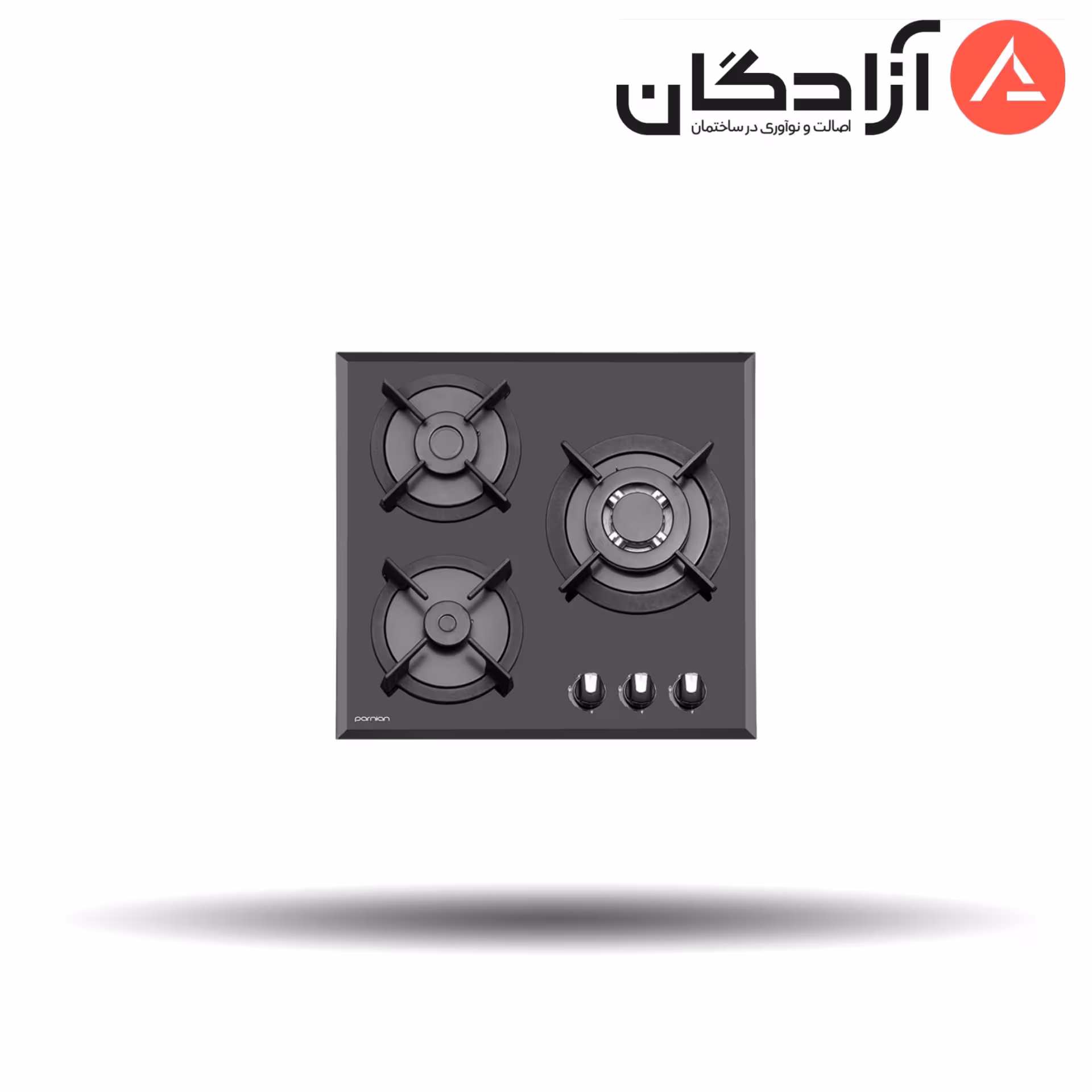 اجاق گاز شیشه ای پرنیان استیل PB3203