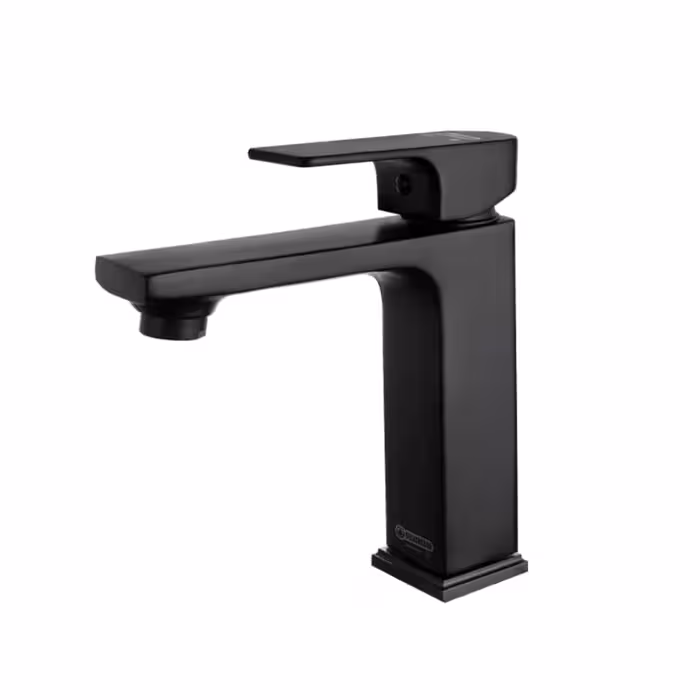 شیر روشویی درخشان مدل سوپرفلت مشکی