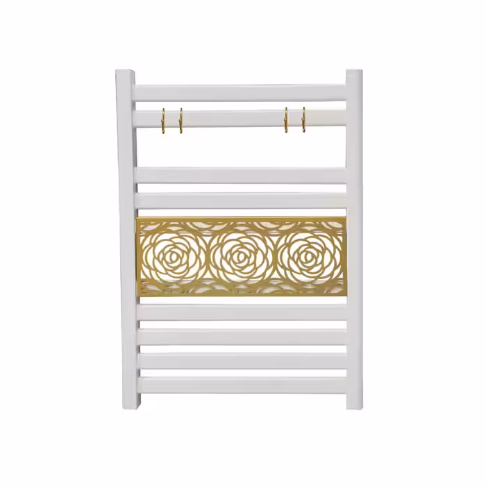 رادیاتور حوله خشک کن هاتیپس مدل آلومینیومی رز 50*80 سفید طلایی