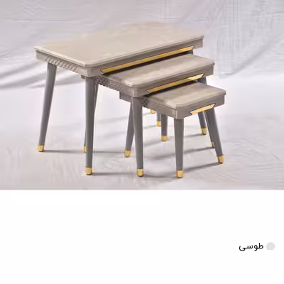 میز جلومبلی میز چوب مدل لاکچری مجموعه 4 عددی