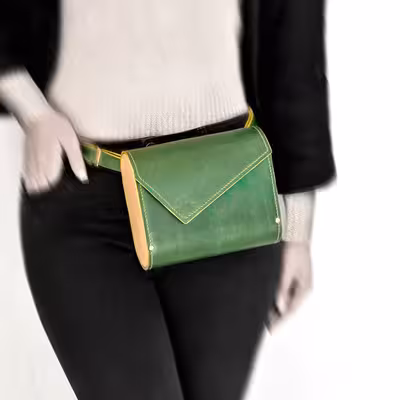 کیف رودوشی چرم و چوب مدل آلیو