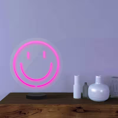 چراغ رومیزی مدل ریموت دار SMILE-GL_PN-GLASS