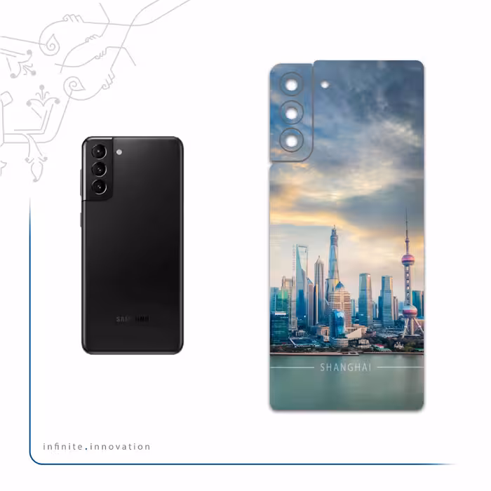 برچسب پوششی ماهوت مدل Shanghai-City مناسب برای گوشی موبایل سامسونگ Galaxy S21 Plus 5G