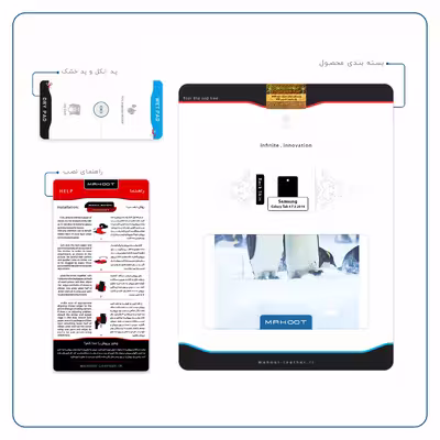 برچسب پوششی ماهوت مدل Penguin مناسب برای تبلت سامسونگ Galaxy Tab 4 7.0 2014 T230