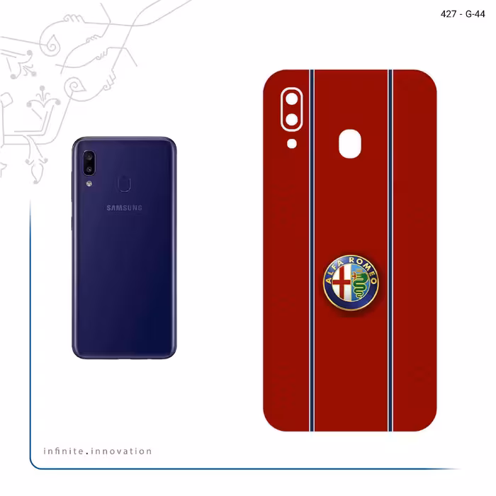 برچسب پوششی ماهوت مدل Alfa Romeo مناسب برای گوشی موبایل سامسونگ Galaxy M10s