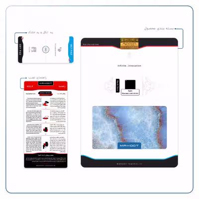 برچسب پوششی ماهوت مدل Blue Ocean Marble مناسب برای تبلت اپل iPad mini 2 2013 A1491
