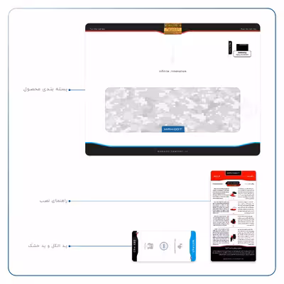 برچسب پوششی ماهوت مدل Army-Snow-Pixel مناسب برای تبلت سامسونگ Galaxy Tab S6 2019 SM-T860