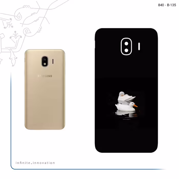 برچسب پوششی ماهوت مدل Duck مناسب برای گوشی موبایل سامسونگ Galaxy J4