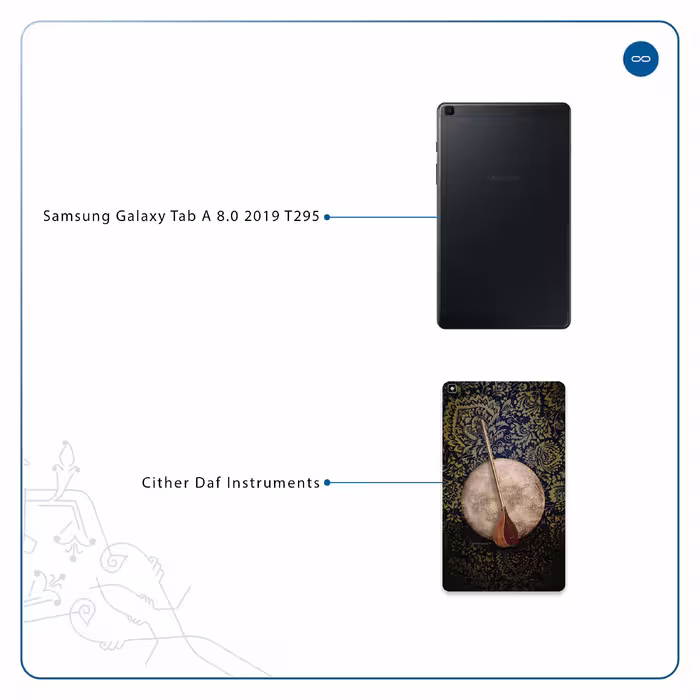برچسب پوششی ماهوت مدل Setar-Daf-Instruments مناسب برای تبلت سامسونگ Galaxy Tab A 8.0 2019 T295