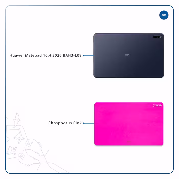 برچسب پوششی ماهوت مدل Phosphorus-Pink مناسب برای تبلت هوآوی Matepad 10.4 2020 BAH3-L09