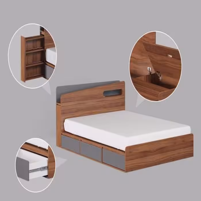 تخت خواب یک نفره مدل d1373 سایز 120×200 سانتی متر 