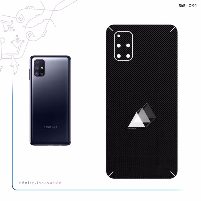 برچسب پوششی ماهوت مدل Minimal 3 Triangle Icon مناسب برای گوشی موبایل سامسونگ Galaxy M51