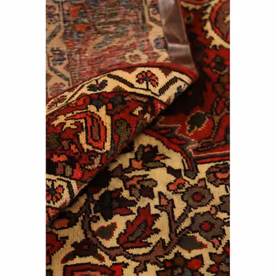 فرش دستبافت قدیمی شش متری مدل بختیاری کد 141211