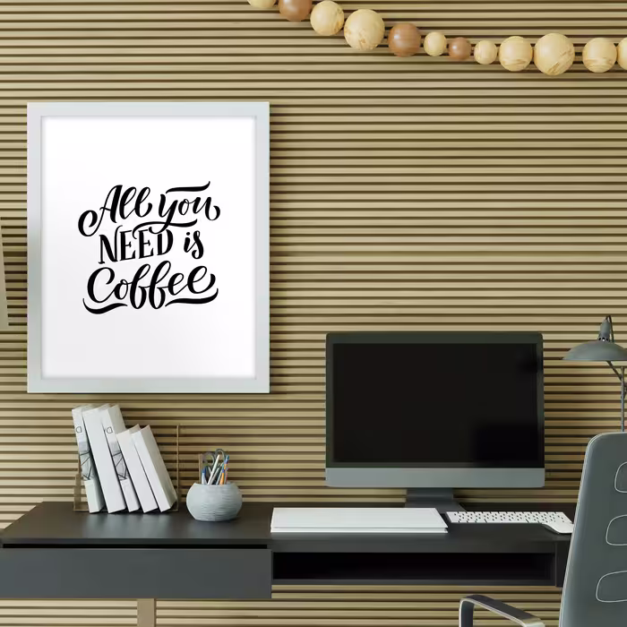 تابلو طرح نوشته انگلیسی طرح COFFEE کد 729
